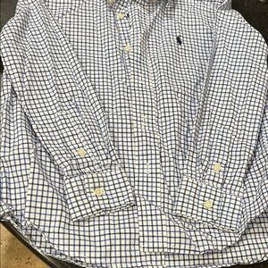 Polo Ralph Lauren Blue and White Checkered Shirt